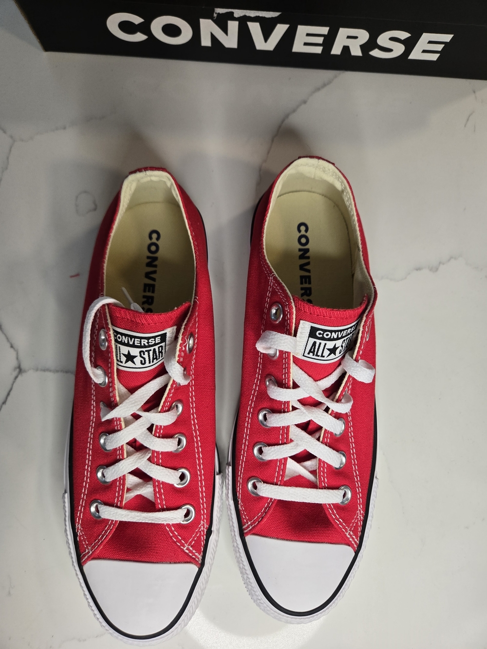 Converse Chuck Taylor All Star Red Low Top Sneakers Women’s 9 EU 40 - Picture 3 of 7
